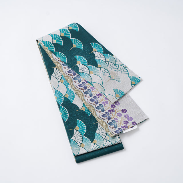 【召しませ花】半幅帯《オリエンタルマム》|リバーシブル仕立て