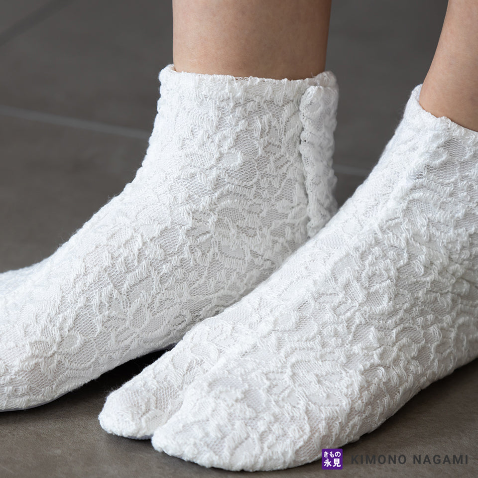 レース足袋 白 | 夏を涼しく彩る美しさと機能性 美津菱足袋 – きもの