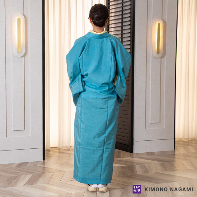 きもの用レインコート - 和装アップルコート 浅縹色