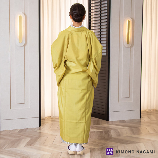 きもの用レインコート - 和装アップルコート 辛子色