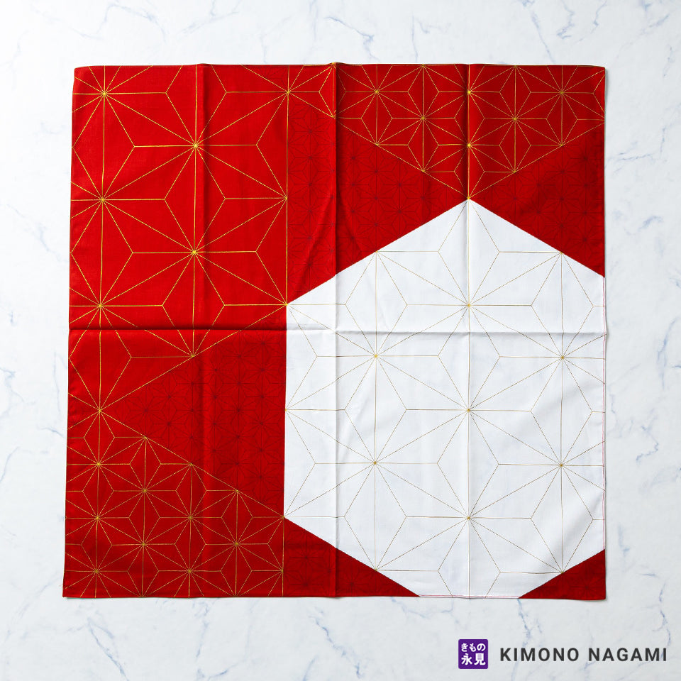 紅白の縁起模様風呂敷｜婚礼・長寿・迎春のギフトに最適｜ – きもの