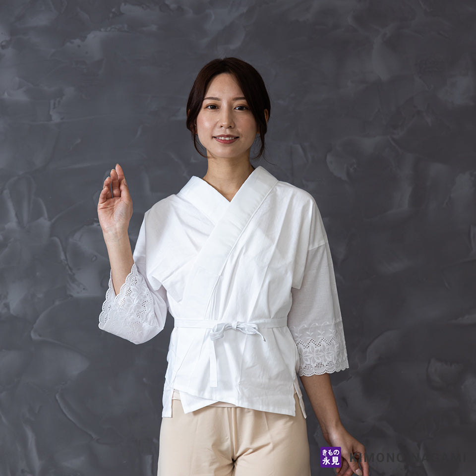 筒袖レース半襦袢 | 大人気のロングセラー！簡単・洗える高品質【日本 