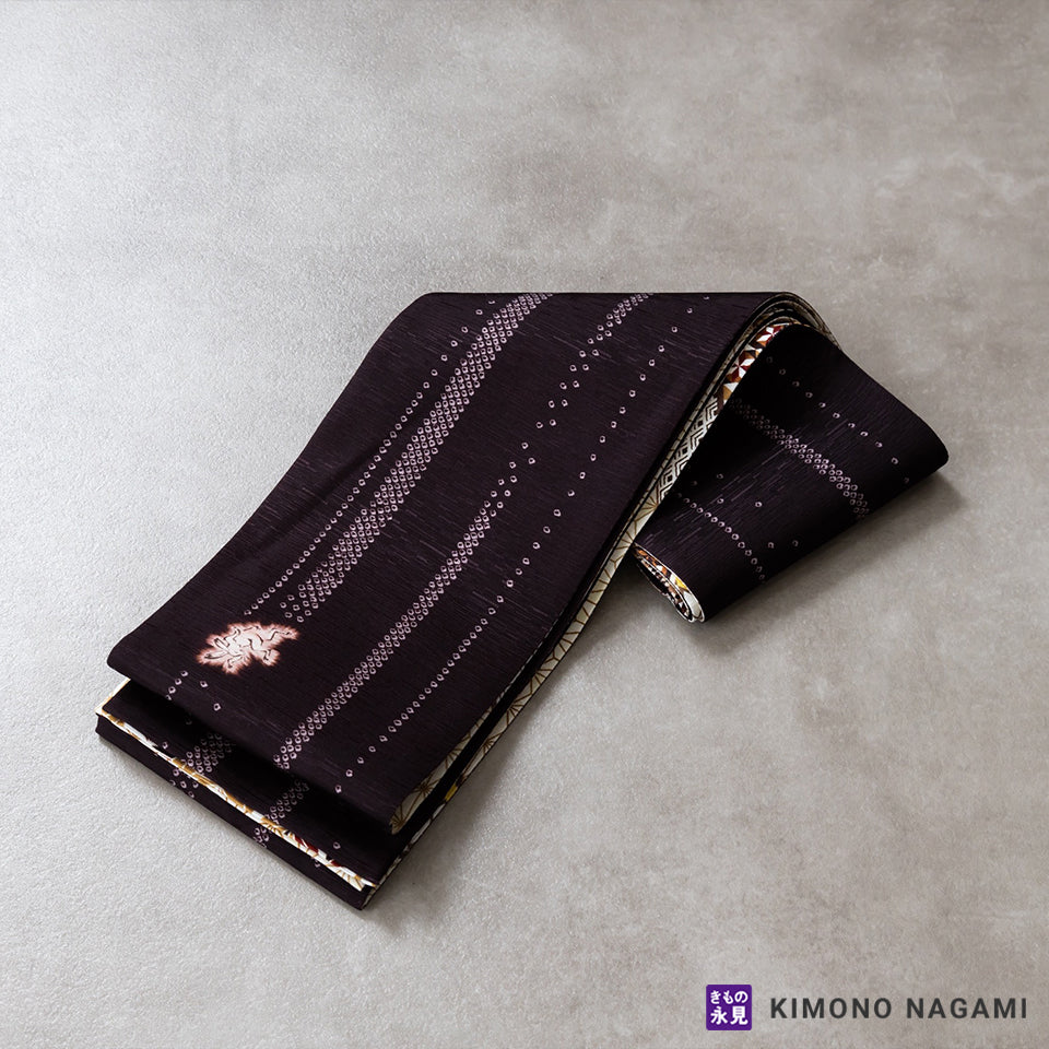 半幅帯 WA・KKA 寄木ダンス 白茶 – きもの永見公式通販 | オンライン