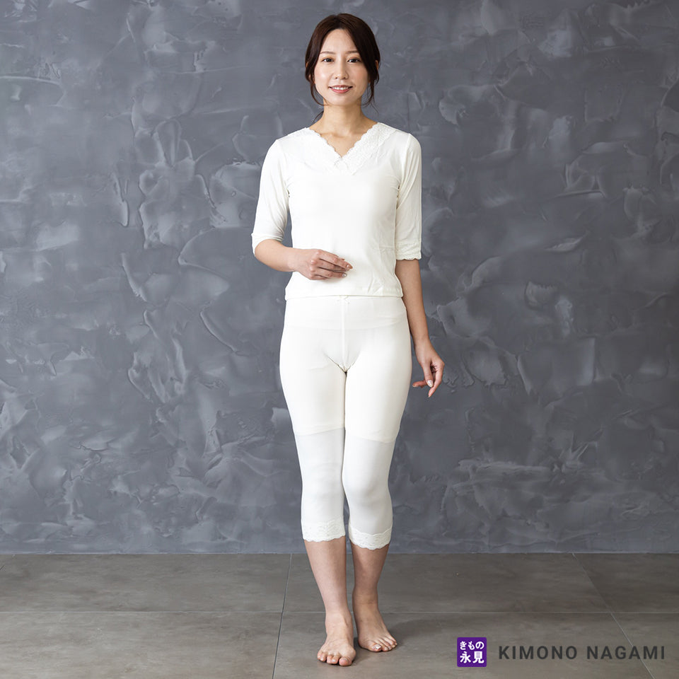 和装インナー|冬の必需品!七分袖あったかインナーシャツ【発熱・保温・静電気防止】