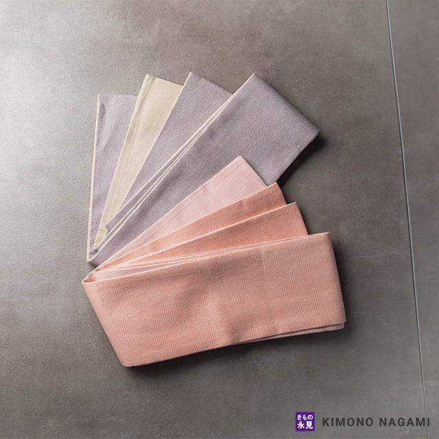 誉田屋源兵衛 紙布半幅帯|和紙と絹のリバーシブル帯|