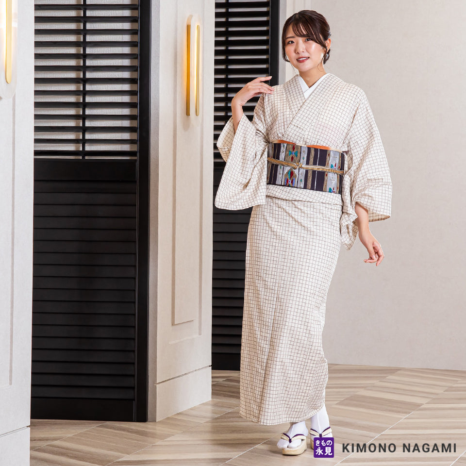 有松絞り 浴衣 反物 木綿 ⑤ 着尺 古布 絞り 藍染 絣 久留米絣 はぎれ 通わ