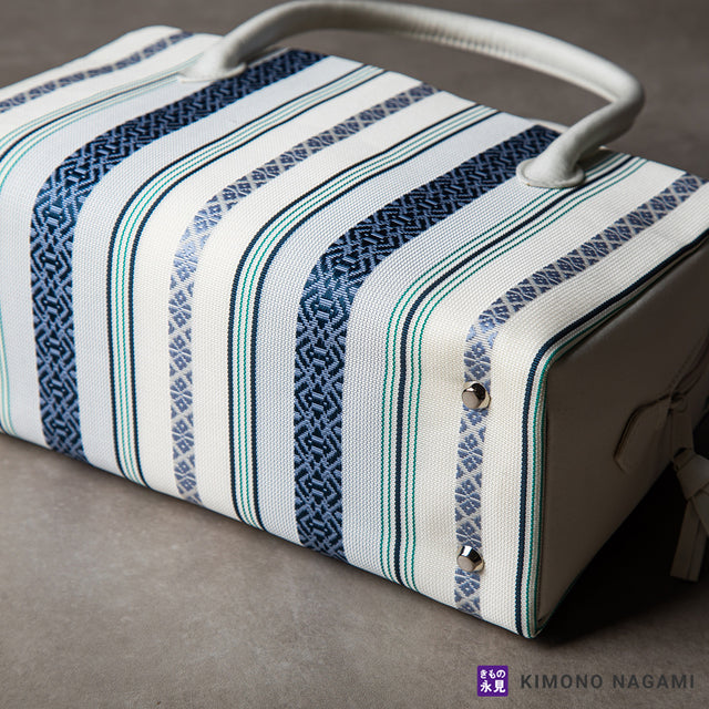 利休バッグ 献上柄 博多織 正絹