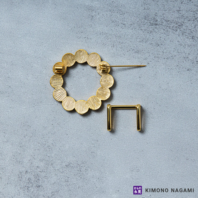 ドットリング帯留め付き レース三分紐