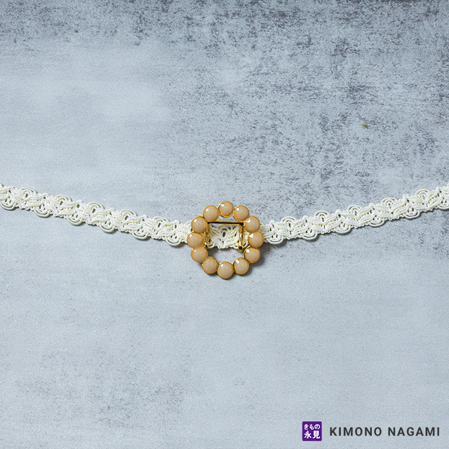 ドットリング帯留め付き レース三分紐