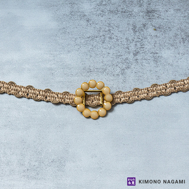 ドットリング帯留め付き レース三分紐