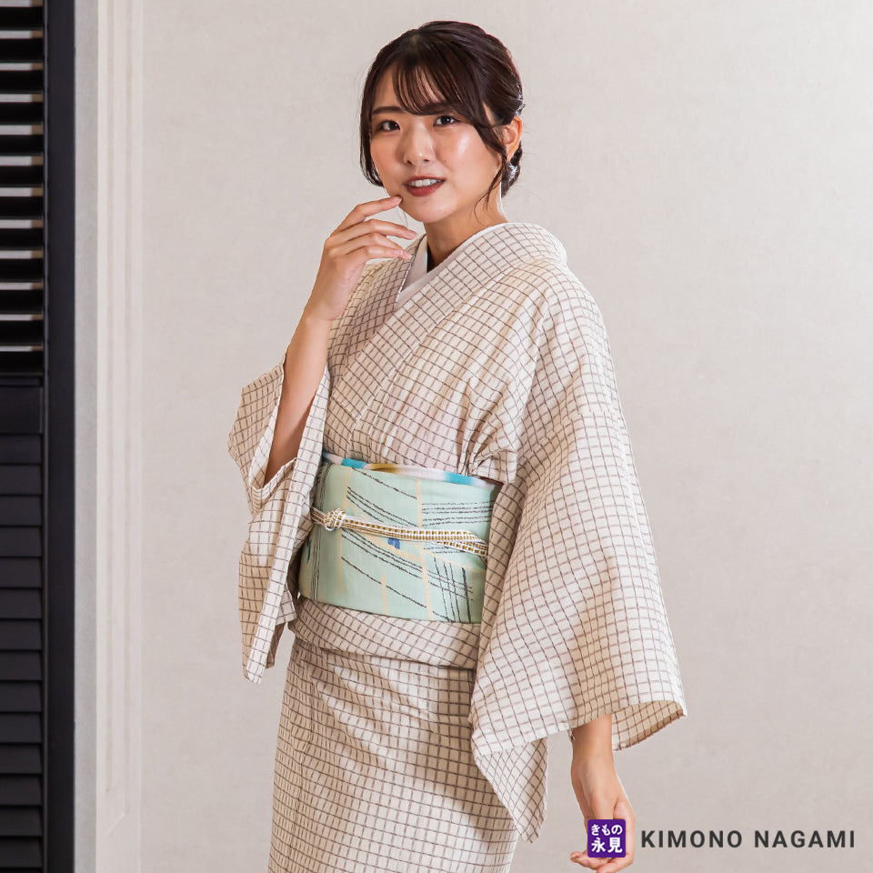 ◇おふく◇ 楽しむ 相良刺繍 紬の名古屋帯 スワトウ 着物