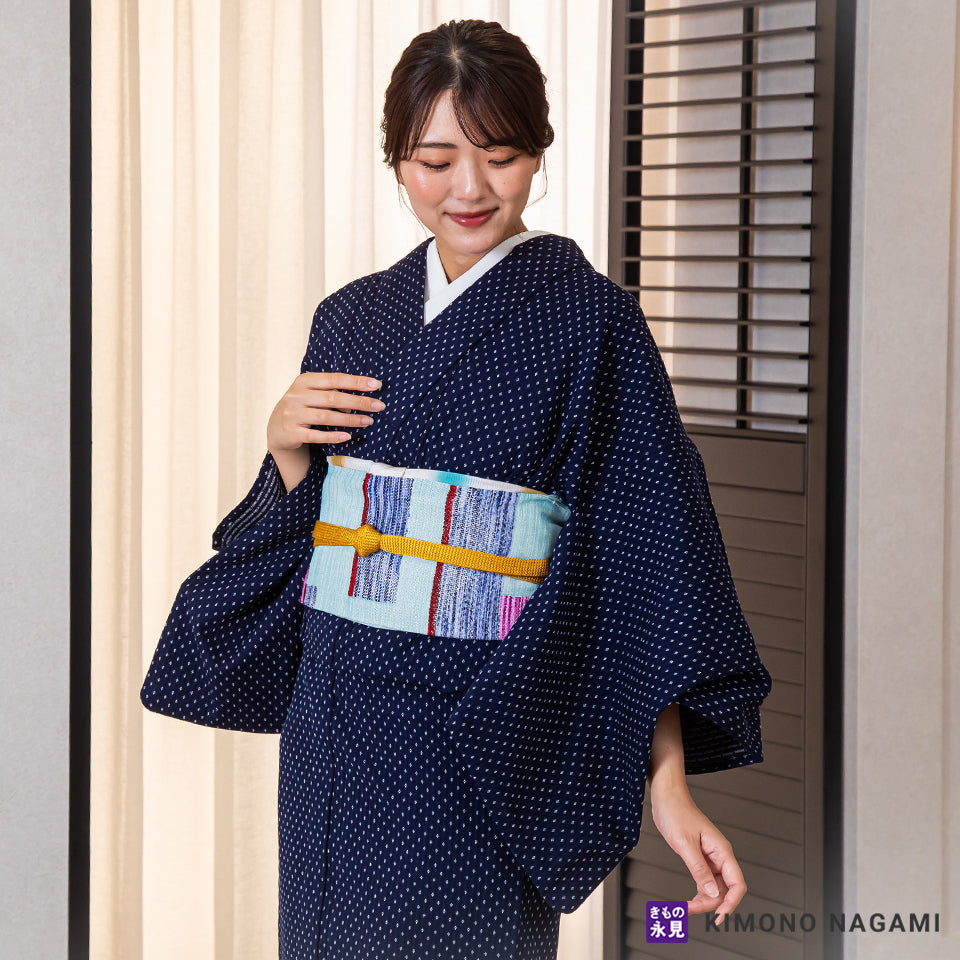 名古屋帯 八寸 日本製 松葉仕立て なごや帯 仕立て上がり 鋭敏  