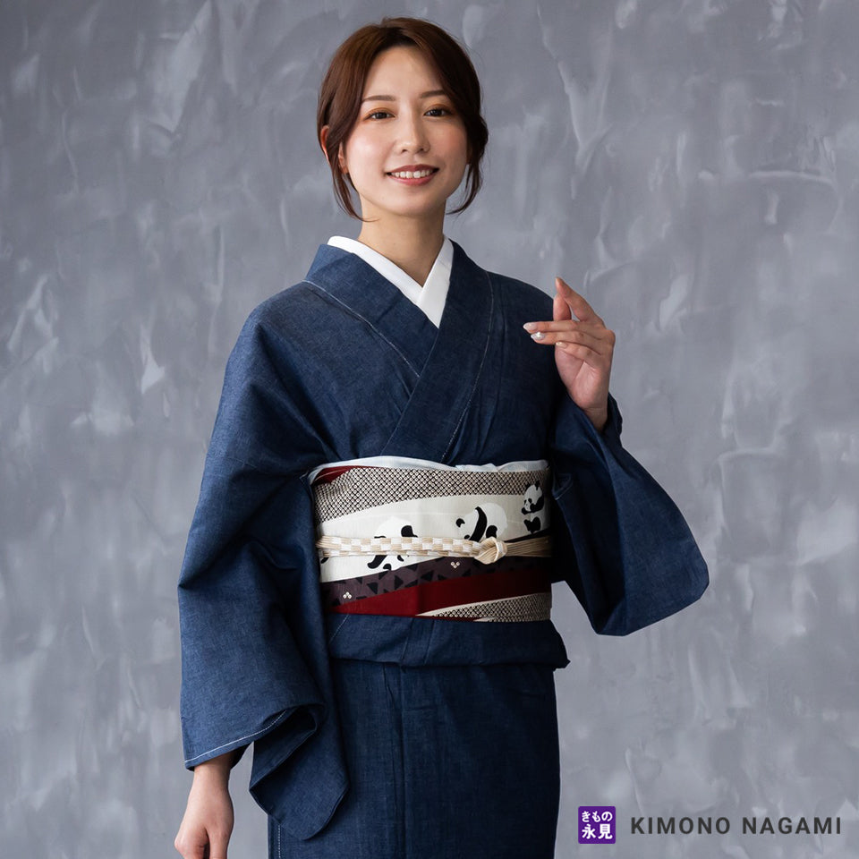 デニム着物｜お仕立て上がり フリーサイズ｜カジュアル和装に最適