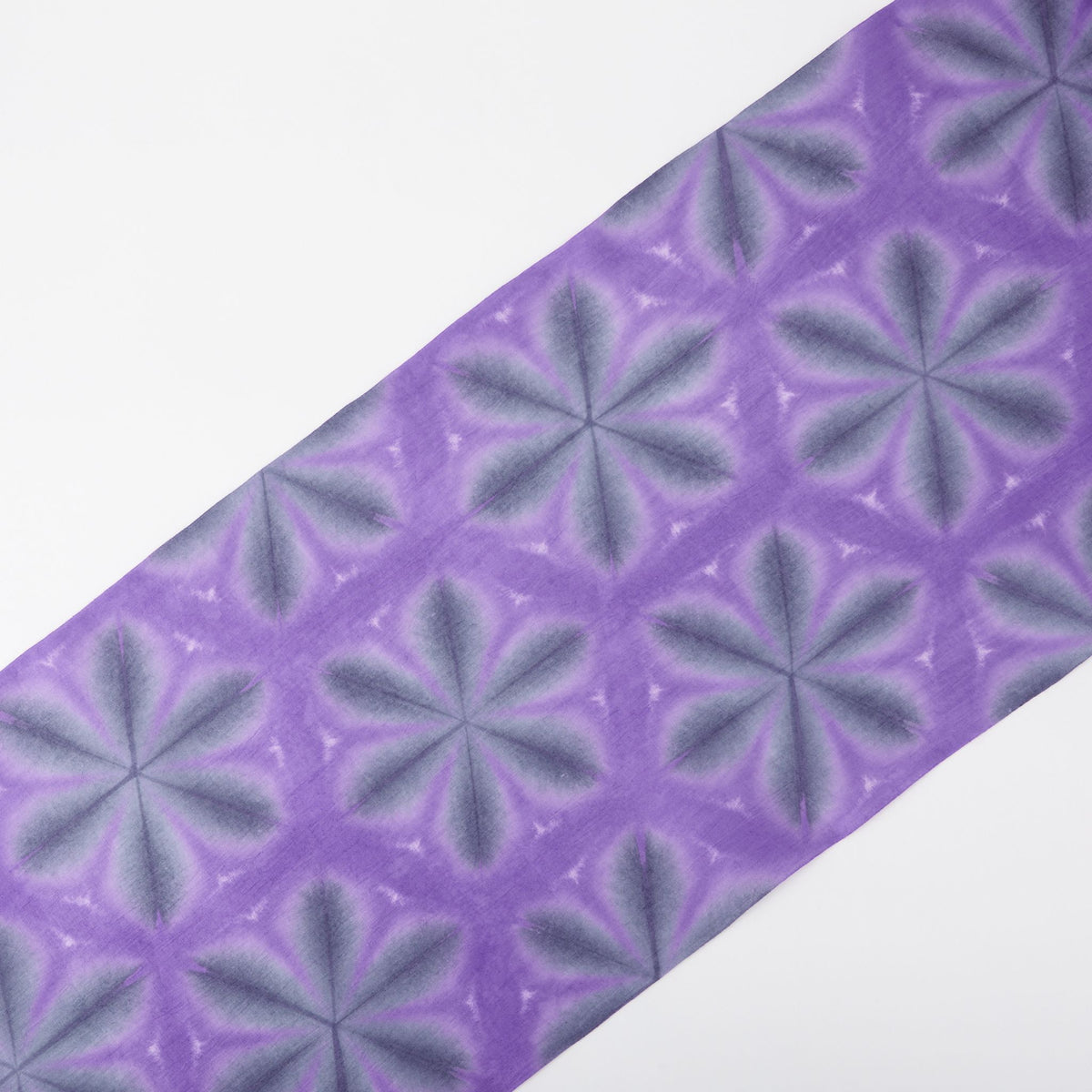 藤井絞 ゆかた反物 雪華 紫