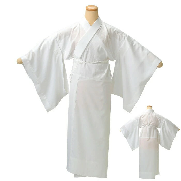 き楽っく 長襦袢 白 夏用 【衿秀公式正規品】替え袖マジックテープで裄も微調整。洗える“うそつき長襦袢”