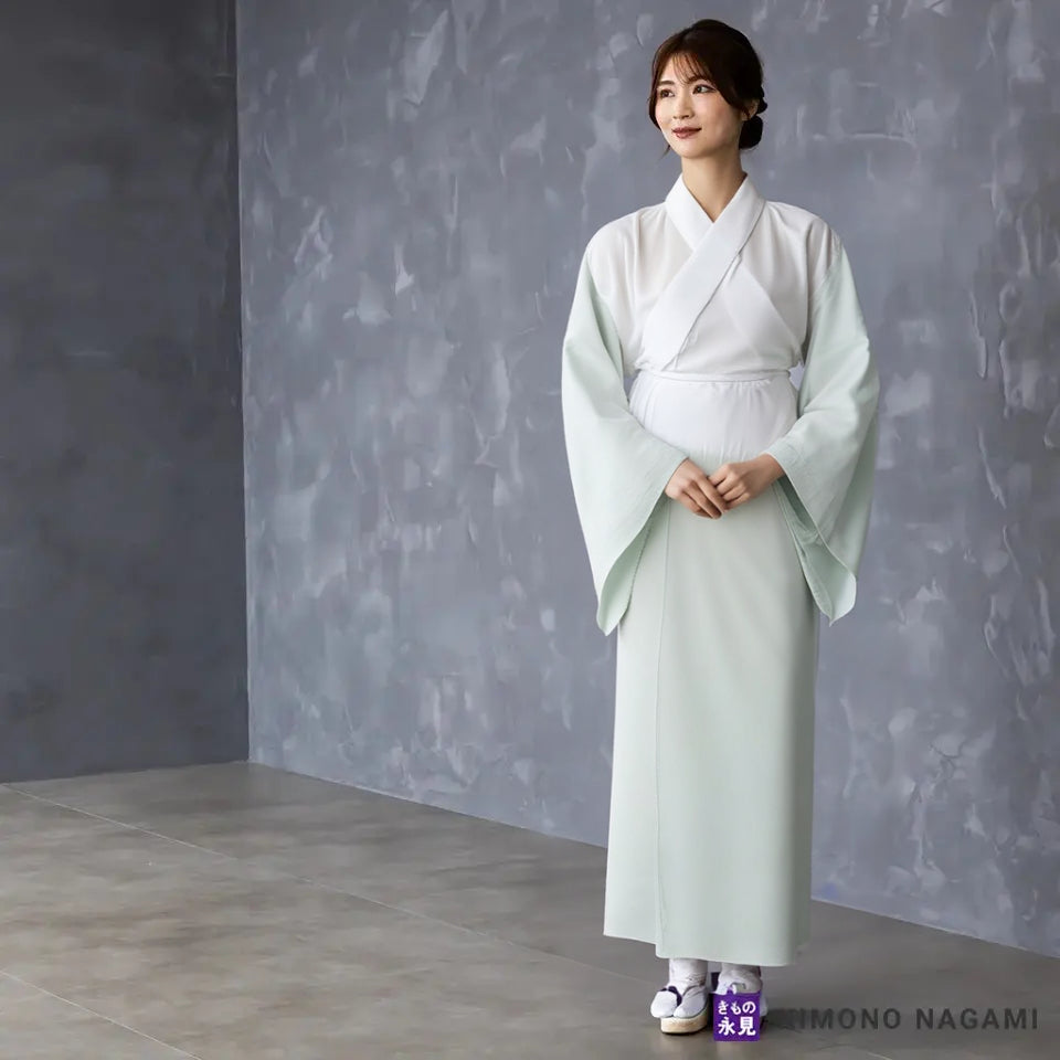 き楽っく 【一花（いちか）】 冬 袷用 カラー 【衿秀公式正規品】替え袖マジックテープで裄も微調整。洗える“うそつき長襦袢”