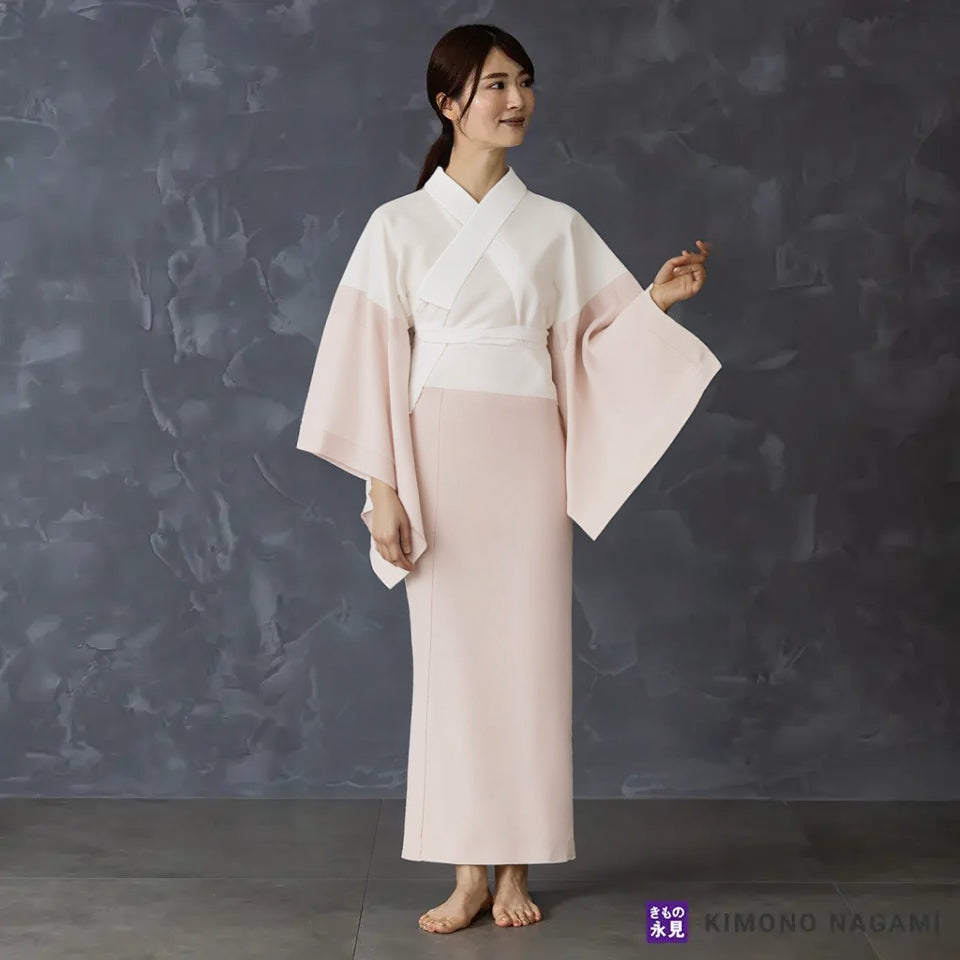 き楽っく 【一花（いちか）】 冬 袷用 カラー 【衿秀公式正規品】替え袖マジックテープで裄も微調整。洗える“うそつき長襦袢”