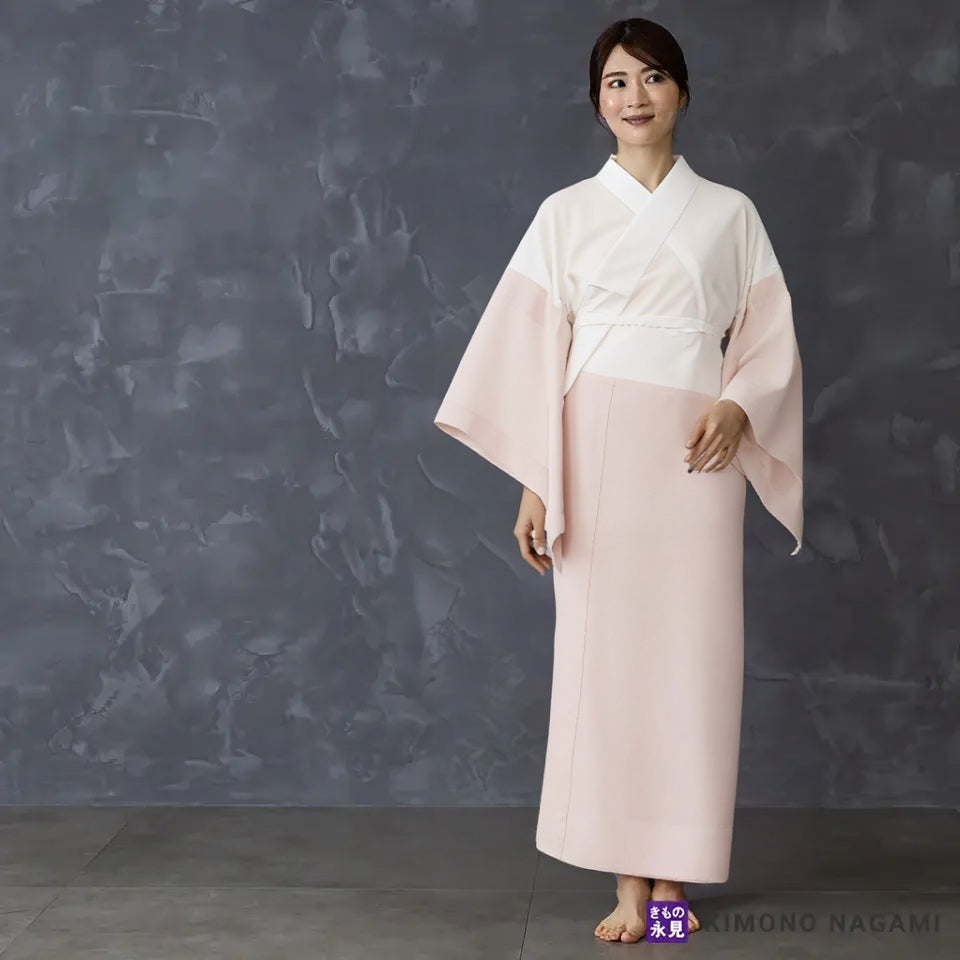 き楽っく 【一花（いちか）】 冬 袷用 カラー 【衿秀公式正規品】替え袖マジックテープで裄も微調整。洗える“うそつき長襦袢”