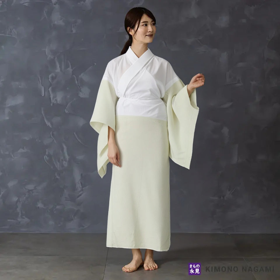 き楽っく 【一花（いちか）】 冬 袷用 カラー 【衿秀公式正規品】替え袖マジックテープで裄も微調整。洗える“うそつき長襦袢”