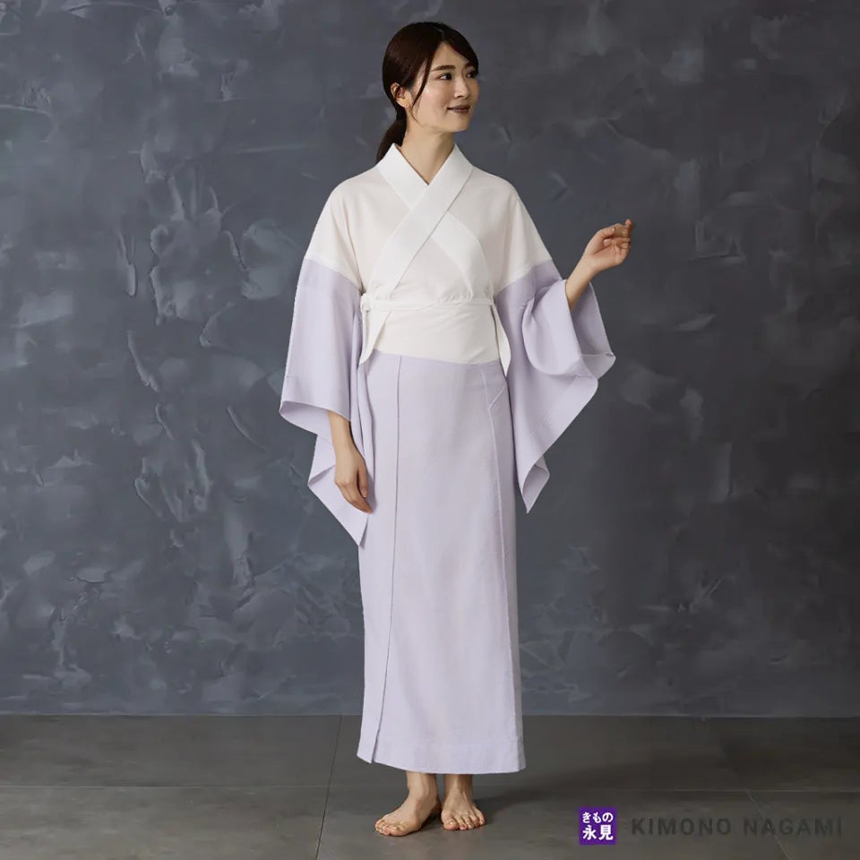 き楽っく 【一花（いちか）】 冬 袷用 カラー 【衿秀公式正規品】替え袖マジックテープで裄も微調整。洗える“うそつき長襦袢”