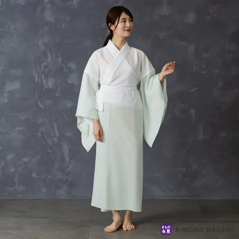 き楽っく 【一花（いちか）】 冬 袷用 カラー 【衿秀公式正規品】替え袖マジックテープで裄も微調整。洗える“うそつき長襦袢”