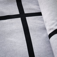 誉田屋源兵衛 浴衣反物 破れ格子 刺子風 全2色（白地黒・黒地赤）｜綿100％ 大人浴衣