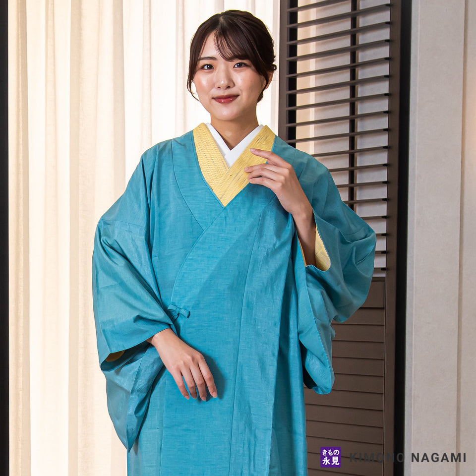 きもの用レインコート - 和装アップルコート 浅縹色 – きもの