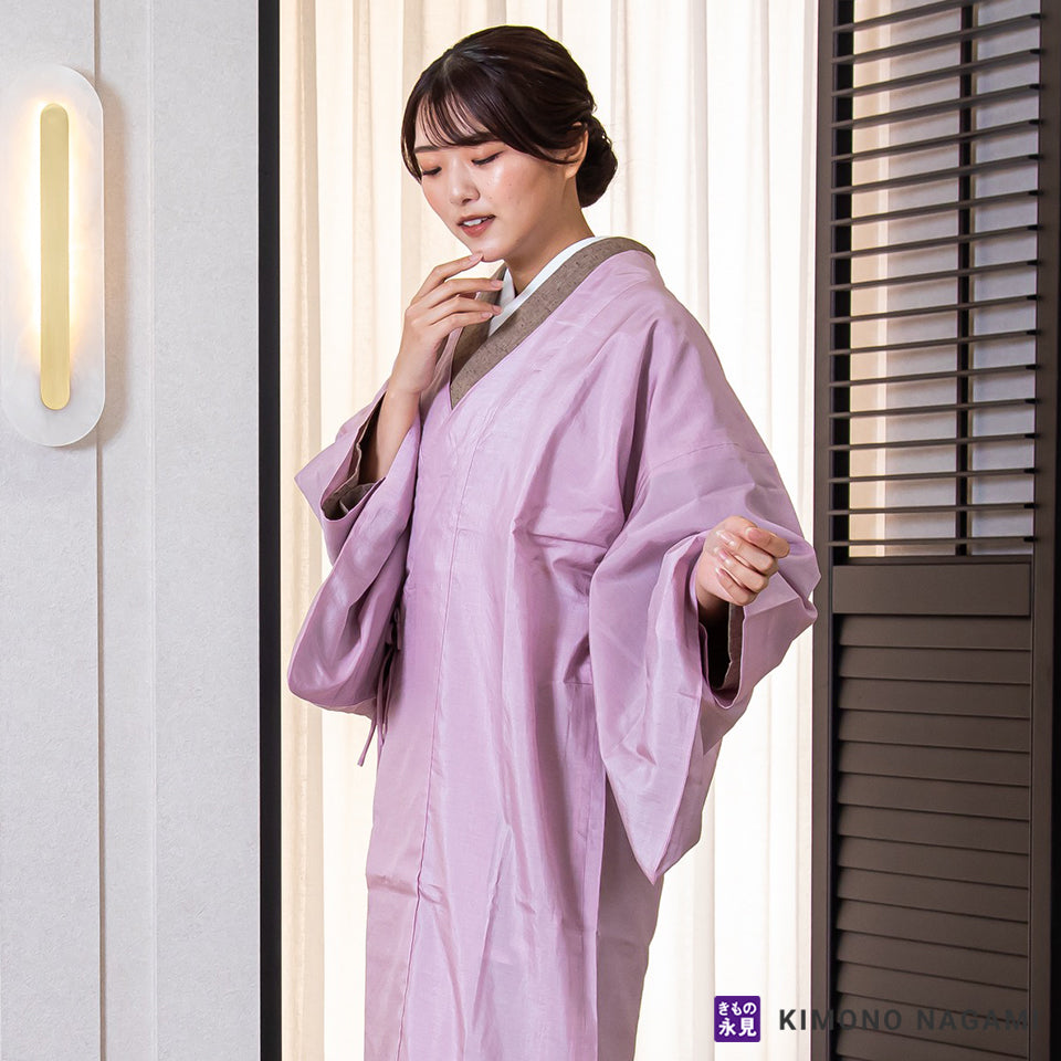 きもの用レインコート - 和装アップルコート 薄紅色 – きもの永見公式