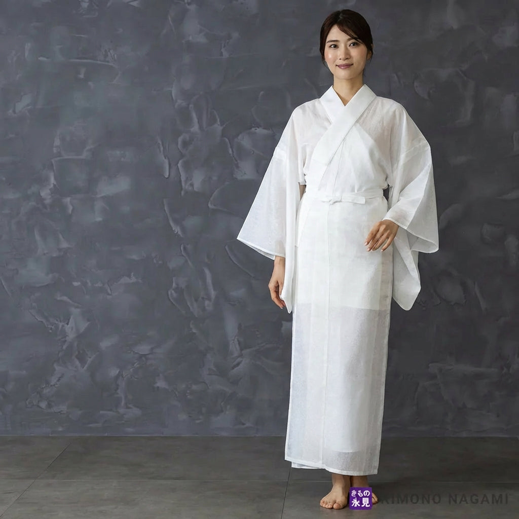 き楽っく  ひんやり premium プレミアム 長襦袢 【衿秀公式正規品】替え袖マジックテープで裄も微調整。洗える“うそつき長襦袢”