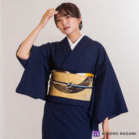 京袋帯 正絹 WAKKA 月とスッポン 茶 仕立て上がり｜きもの永見