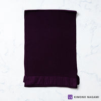 ちりめん帯揚げ　紫系カラー　絹100％　全5色