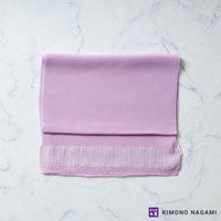 ちりめん帯揚げ　紫系カラー　絹100％　全5色